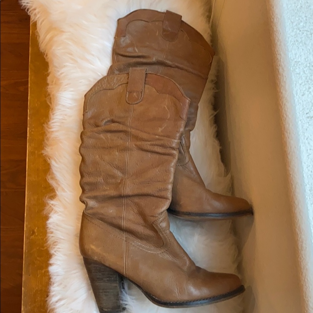 Steve Madden scrunch cowboy boots